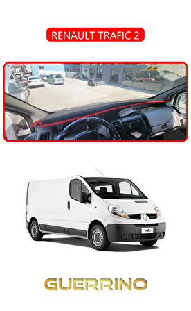 RENAULT TRAFIC 2TORPİDO KORUMA HALISI KIRMIZI KENAR
