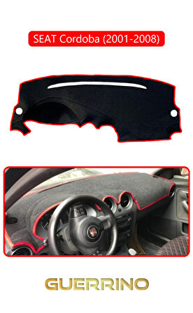 SEAT Cordoba (2001-2008)TORPİDO KORUMA HALISI KIRMIZI KENAR