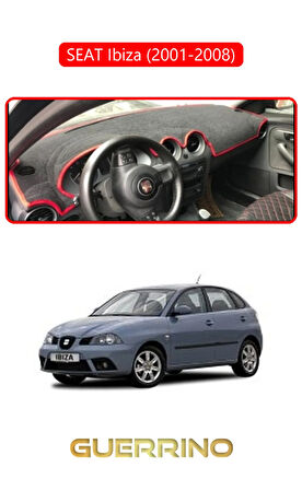 SEAT Ibiza (2001-2008)TORPİDO KORUMA HALISI KIRMIZI KENAR