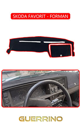SKODA FAVORİT - FORMANTORPİDO KORUMA HALISI KIRMIZI KENAR