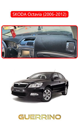 SKODA Octavia (2009-2012)TORPİDO KORUMA HALISI KIRMIZI KENAR