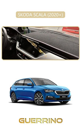 SKODA SCALA - KAMIQ 2020+TORPİDO KORUMA HALISI BEJ KENAR