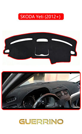 SKODA Yeti (2012+) TORPİDO KORUMA HALISI KIRMIZI KENAR