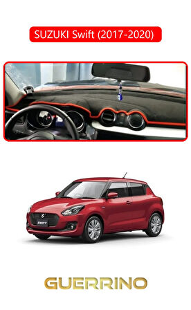 SUZUKI Swift   2017-2020 TORPİDO KORUMA HALISI KIRMIZI KENAR