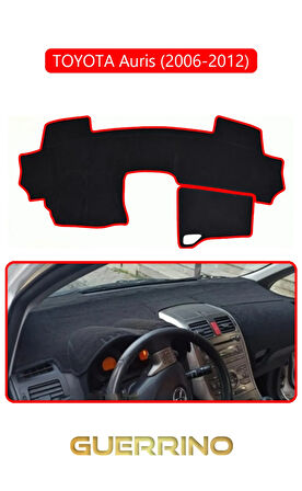 TOYOTA Auris (2006-2012)TORPİDO KORUMA HALISI KIRMIZI KENAR