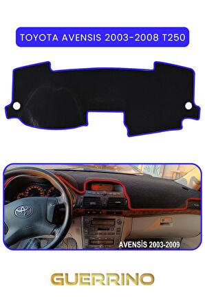 TOYOTA Avensis (2003-2008) t250TORPİDO KORUMA HALISI MAVİ KENAR