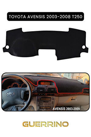 TOYOTA Avensis (2003-2008) t250TORPİDO KORUMA HALISI SİYAH KENAR