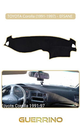 TOYOTA Corolla (1991-1997) - EFSANE TORPİDO KORUMA HALISI BEJ KENAR
