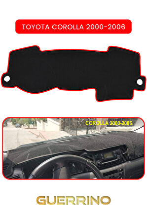 TOYOTA Corolla (2000-2006)TORPİDO KORUMA HALISI KIRMIZI KENAR