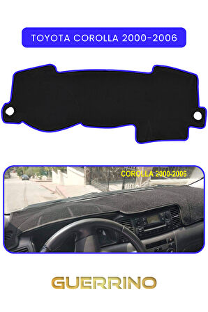 TOYOTA Corolla (2000-2006)TORPİDO KORUMA HALISI MAVİ KENAR