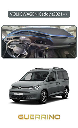 VOLKSWAGEN Caddy (2021+) TORPİDO KORUMA HALISI GRİ KENAR