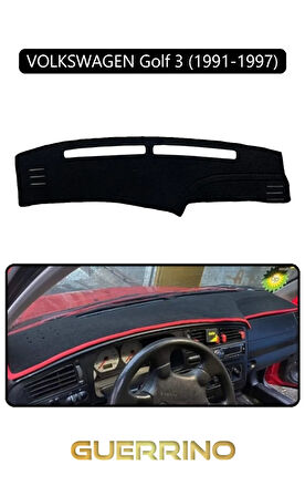 VOLKSWAGEN Golf 3 / Vento / Jetta (1991-1997)TORPİDO KORUMA HALISI SİYAH KENAR