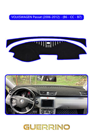 VOLKSWAGEN Passat (2006-2012) - (B6/CC; ) B7TORPİDO KORUMA HALISI MAVİ KENAR