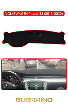 VOLKSWAGEN Passat B 8 (2015-2020)TORPİDO KORUMA HALISI KIRMIZI KENAR