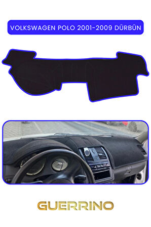 VOLKSWAGEN Polo (2001-2009) DÜRBÜN  TORPİDO KORUMA HALISI MAVİ KENAR