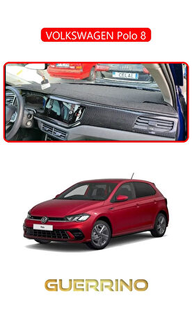 VOLKSWAGEN Polo 8TORPİDO KORUMA HALISI KIRMIZI KENAR