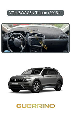 VOLKSWAGEN Tiguan (2016+) ;TORPİDO KORUMA HALISI GRİ KENAR