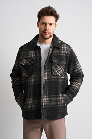 ALEXANDERGARDI ERKEK EKOSELİ CEP DETAYLI YÜNLÜ CEKET (EC-1005)