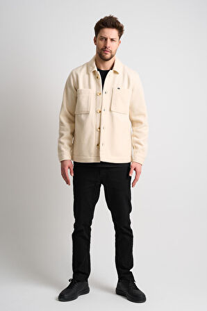 ALEXANDERGARDI Gömlek Yaka Düğmeli Cep Detaylı Erkek Ceket