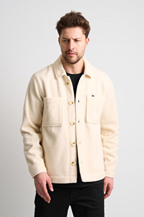 ALEXANDERGARDI Gömlek Yaka Düğmeli Cep Detaylı Erkek Ceket