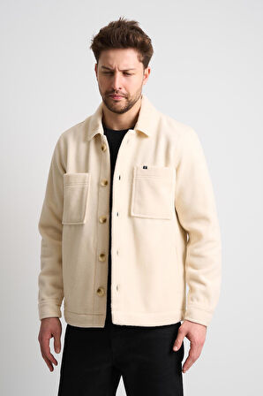 ALEXANDERGARDI Gömlek Yaka Düğmeli Cep Detaylı Erkek Ceket