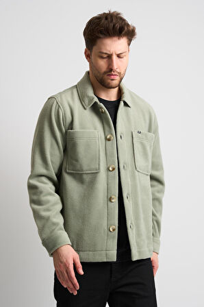 ALEXANDERGARDI Gömlek Yaka Düğmeli Cep Detaylı Erkek Ceket