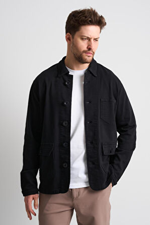 ALEXANDERGARDI Düğmeli Cep Detaylı Erkek Denim Ceket (EC-J53-01)
