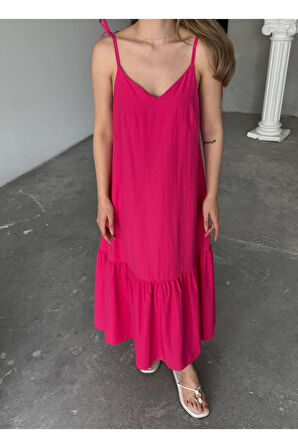 Poplin Kumaş Elbise İç Göstermez