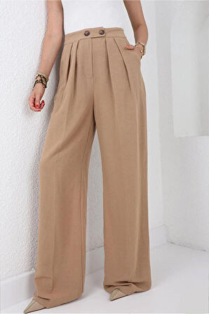 Keten Palazzo Pantolon