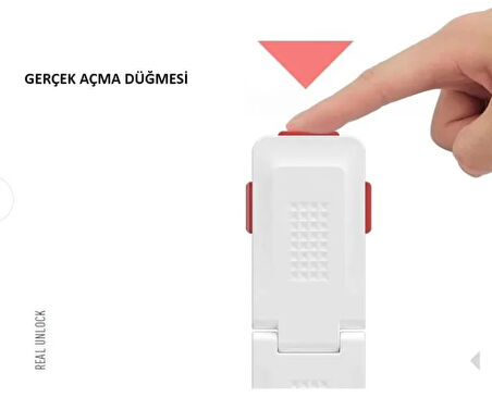 Play Safe Diamond Extra Dayanaklı Sağ Açılı Dolap Kilidi Beyaz