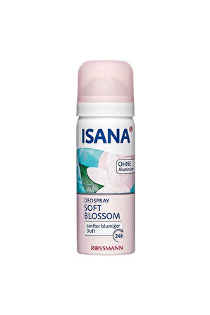 ISANA Deodorant Sprey Soft Blossom 24h Seyahat Boy 50ml