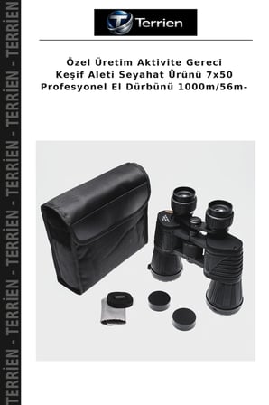 Özel Üretim Aktivite Gereci Keşif Aleti Seyahat Ürünü 7x50 Profesyonel El Dürbünü 1000m/56m-