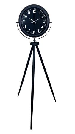 Royal Black Tripod Ayaklı Modern Tasarım Saat iegxx