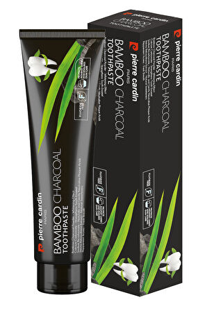Pierre Cardin Bambu Kömürlü Diş Macunu – Doğal Beyazlatıcı & Ferah Nefes – 75 ml- Natural Whitening Toothpaste – Bamboo Charcoal Power 2'li Set 