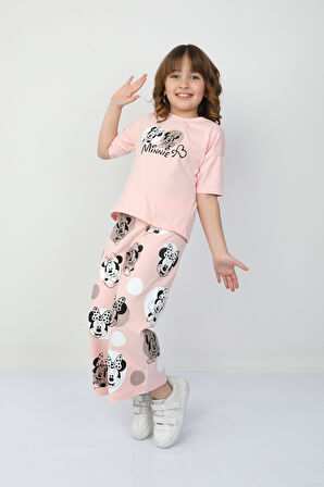 Minnie Baskılı Kız Çocuk Takım 2549