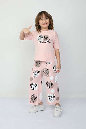 Minnie Baskılı Kız Çocuk Takım 2549