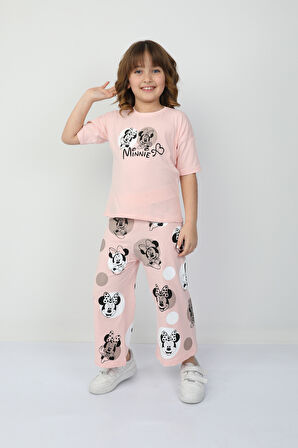 Minnie Baskılı Kız Çocuk Takım 2549