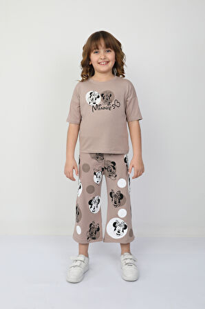 Minnie Baskılı Kız Çocuk Takım 2549