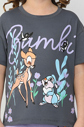 Bambi Ceylan Baskılı Kız Çocuk Takım 6531