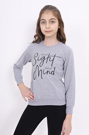 OUT OF SİGHT BASKILI SWEATSHIRT ECCK-OLC-3895-6