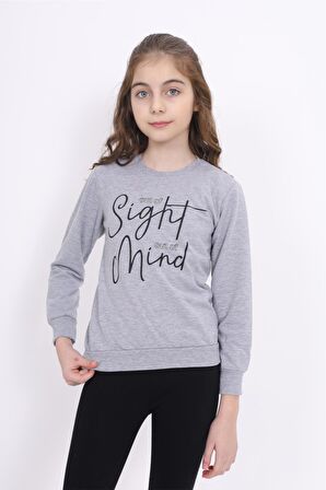 OUT OF SİGHT BASKILI SWEATSHIRT ECCK-OLC-3895-6