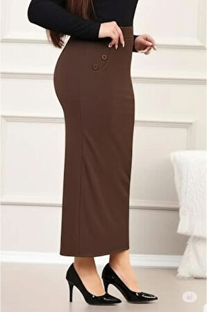 CEPLİ (DÜGME DETAYLI 93-94cm) KALEM ETEK