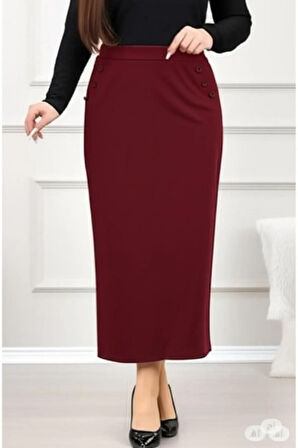 CEPLİ (DÜGME DETAYLI 93-94cm) KALEM ETEK