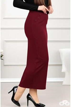 CEPLİ (DÜGME DETAYLI 93-94cm) KALEM ETEK