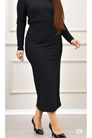 CEPLİ (DÜGME DETAYLI 93-94cm) KALEM ETEK