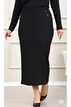 CEPLİ (DÜGME DETAYLI 93-94cm) KALEM ETEK