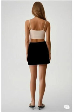 SCUBA KREP MİNİ YIRTMAÇLI ETEK