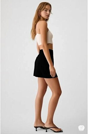 SCUBA KREP MİNİ YIRTMAÇLI ETEK