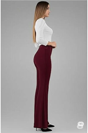 SCUBA KREP ÖNÜ ÇIMALI İSPANYOL PAÇA PANTOLON