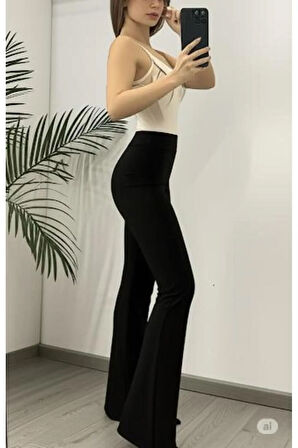 SCUBA KREP İSPANYOL PAÇA PANTOLON